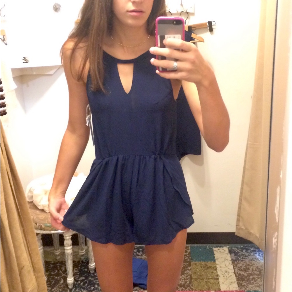 Navy romper